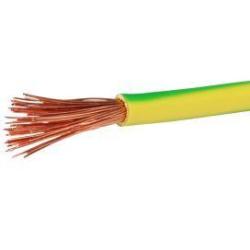 Câble de mise à terre 10 mm2 cl.5 isolation simple jaune-vert PE