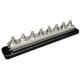 Busbar DC 600 A - 70 V - 8 pôles M10 + couvercle