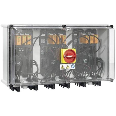 Boîte PV Type II 3IN/3OUT x 1MPPT MC4 + Switch + porte-fusible