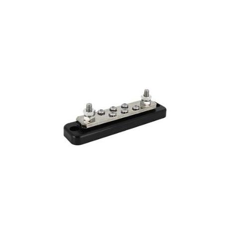 Busbar DC 250 A - 70 V - 8 pôles (2x M8 et 6x M5) + couvercle