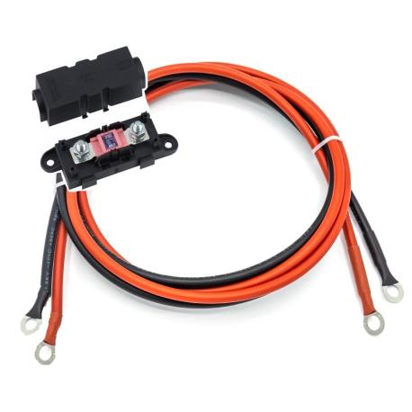Kabelset 35 mm2 - 1.5 m - MEGA 150 A-Sicherung - M10-Kabelschuhen