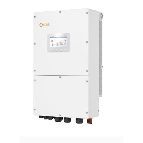 Solis Dreiphasiger Hybrid-Wechselrichter 50 kW mit 4 MPPTs, max. 25 kWp pro MPPT für HV-Batterien