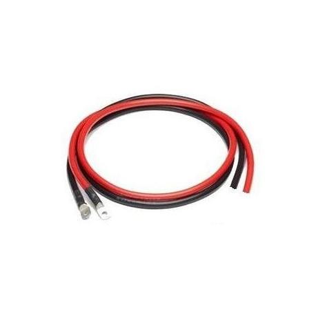 Set de câble 4 mm2 - 1.5 m - 2x cosses M10 - 2x dénudé - pour onduleur de 250 W