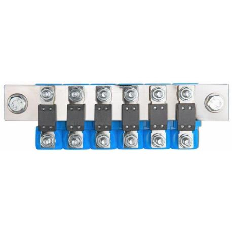 Busbar DC 1500 A - 8 poles (2x M10 et 6x M8) pour 6 CIP100200100