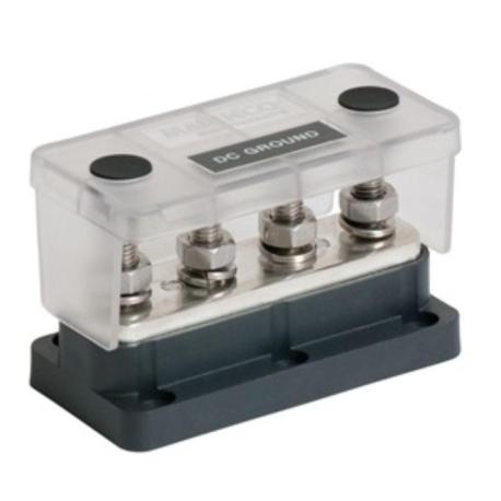 Busbar DC 500 A - 50 V - 4 poles M8 + couvercle