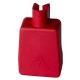 Protège-borne isolé rouge - 80.2 x 45.7 x 23.1 mm