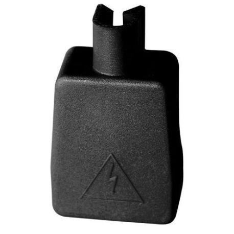 Protège-borne isolé noir - 80.2 x 45.7 x 23.1 mm