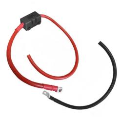 Kabelset 10 mm2 - 1.5 m - MIDI-Sicherung 50 A - 2x M8-Kabelschuh - 2x abisoliert