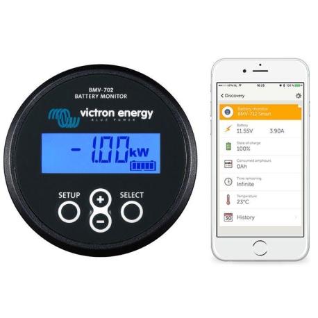 Affichage de précision pour 2 batteries BMV-712 - SMART - BLACK