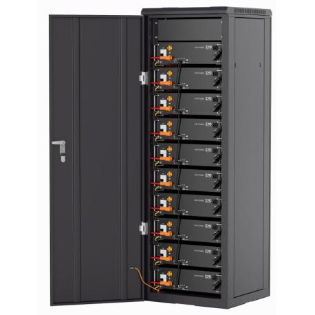 Cabinet armoire précablé pour 10 modules SIMPO (lph 620 x 600 x 1890 mm) - noir - ZYC