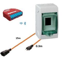 Cable avec interrupteur Wifi et suivi de la consommation - 15 m