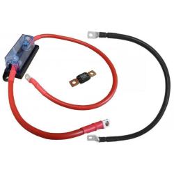 Kabelset 70 mm2 - 1.5 m - MEGA-Sicherung 300 A - 4x M8-Kabelschuhe