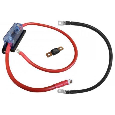 Kabelset 70 mm2 - 1.5 m - MEGA-Sicherung 300 A - 4x M8-Kabelschuhe