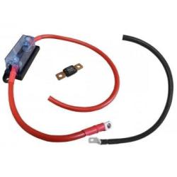 Kabelset 35 mm2 - 1.5 m - MEGA-Sicherung 100 A - 2x M8-Kabelschuhe - 2x abisoliert
