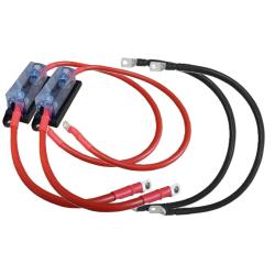 Kabelsatz 2 x 50 mm2 - 1.5 m - MEGA-Sicherungshalter - 8x M8-Kabelschuhe