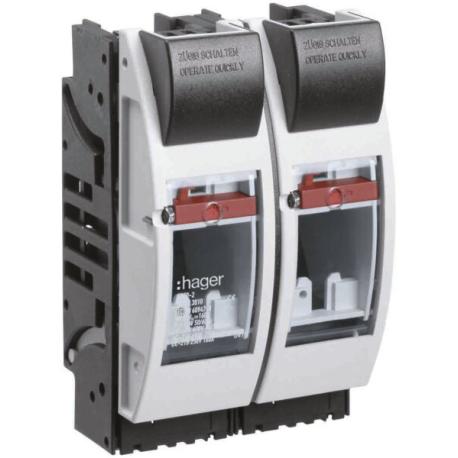 Coupe-circuit HPC DIN00 690VAC 160A saillie/profilé raccord à vis M8 2 pôles