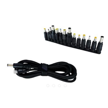 USB-C Cable with Adaptor Set 100cm 65W
