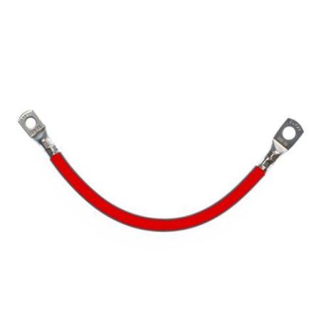 Rotes Kabel 25 mm2 - 0.25 m - 2x M10 Kabelschuh