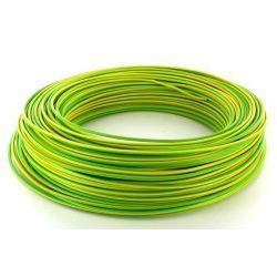 Cable de mise à terre 6 mm2 - isolation simple - jaune-vert PE